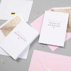 Will you be my Bridesmaid card and Will you be my Maid of Honour card