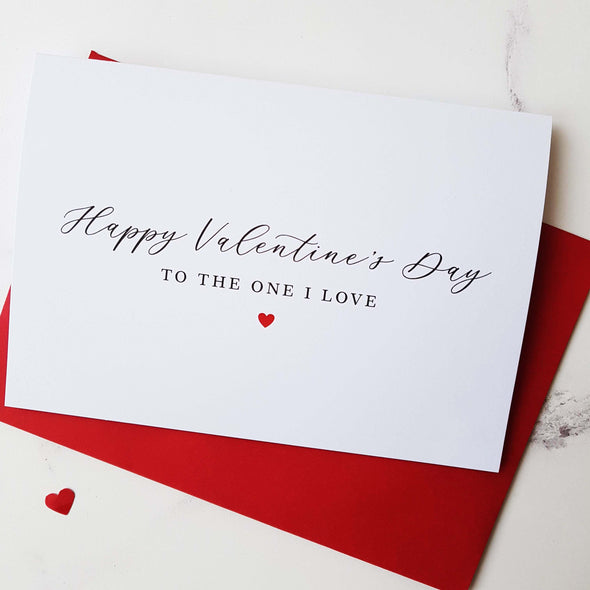 To the One I love Valentine's Card
